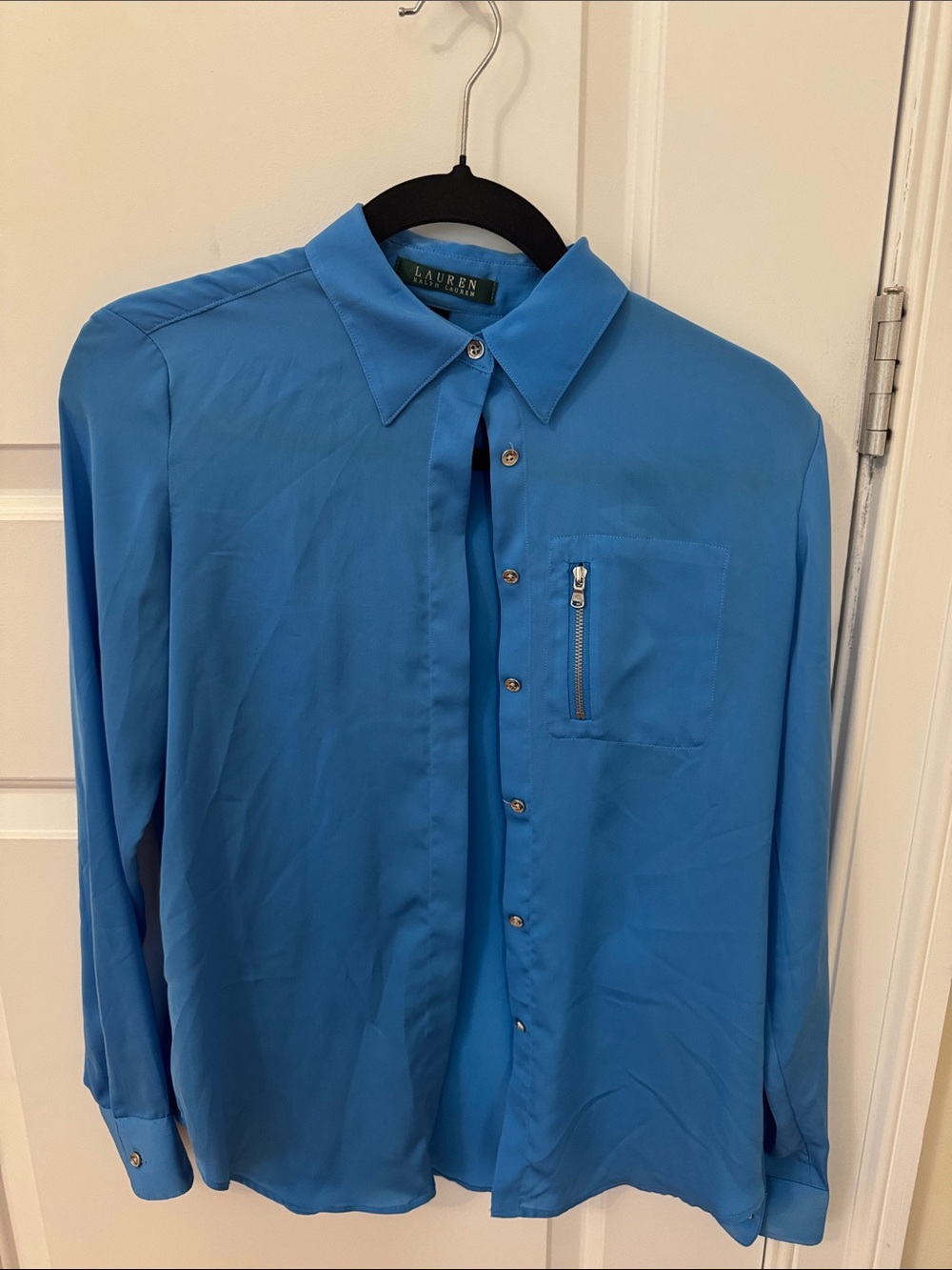 Ralph Lauren Blue Long-Sleeve Button-Up Shirt